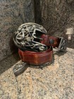 Rare  Huge  Kieselstein 3pcs Moon stars Buckle With Brown Alligator Size 36