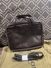 Filson Weatherproof Leather Original Briefcase Sierra Brown - Made In Us - Nwt