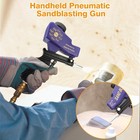 Portable Handheld Air Compressor Speed Sand Gun Blaster Sand Blasting 1 4 In