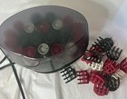 Remington Ionic Ceramic Hair Rollers Set W  Clips   Lid      Heated Curlers