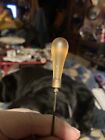 Victorian Topaz Glass Cabachon Hatpin Hat Pin