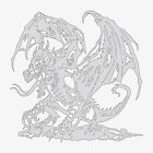 Dragon  3 - Reusable Airbrush Stencil Template