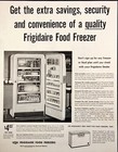 1955 Frigidaire Food Freezers Monthly Freezer Plan Vintage Print Ad