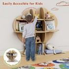 Tree Kids Bookshelf Toddler Bookcase Children Toy Organizer Nursery Playroom