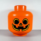 Lego Pumpkin Storage Head     Small Orange Mini-figure Style Container   Approx 7 