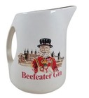 Vintage Beefeater Gin Advertising Ceramic Water Pitcher Barware T7  18