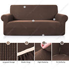1 2 3 Seater Slipcover Solid Color Sofa Covers Stretch Couch Furniture Protector