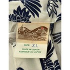 Vtg Japanese Yukata Summer Cotton Kimono Robe Women s Cranes Waves Sz Xl Nwot