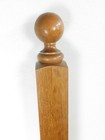 1950s Oregon 59  Antique Vtg Wood Interior Ball Top Finial Staircase Newel Post