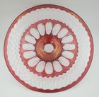 13 25  Westmoreland Wakefield Waterford Ruby Red Stain Footed Cake Stand Wf-30