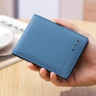 Rfid Blocking Slim Genuine Leather Bifold Credit Card Holder Front Pocket Wallet