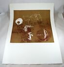  kaleidoscope  Adam Wurtz Signed Print 1968  15 5  X 15 5  Brown   White