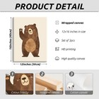 Nursery Wall Art Baby Canvas Pictures Bear Wall Decor Boys Room Prints Kids P   
