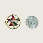 Vintage Vancouver Canada Maple Leaf Enamel Pin Travel Souvenir