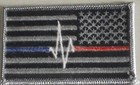 Flag Patch Thin Red Line Thin White Line Thin Blue Line Fire Police Ems Chaplain
