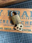 Vintage Eagle Brass Padlock Lock W Original Key Working 1  X 1 1 2  Usa