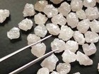 4 5-5mm White Rough Diamond Loose White Uncut Diamond For Jewelry  5pc To 10pc 