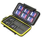 Jjc Waterproof Water-resistant Case Holder Storage For 12 Sd Memory Cards