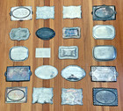 New Batch Of 20 Gothic Coffin Casket Plate Plaque Halloween Funeral Death Lot