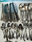 130 Pc Vintage Silverplate Flatware Lot Ornate Forks Spoons Knives Crafts L5