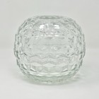 Vintage Fostoria For Homco Cubist Glass Fairy Lamp Candle Holder