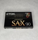 Tdk Sax90 90 Min Blank Cassette Tape High Bias Type Ii Cro2 Brand New Sealed