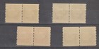 Canada Stamp Scott Unitrade 406  - 409 Cameo Issue  Coil Pairs  Mnh Very Fine