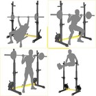 Adjustable Squat Rack Bench Press Rack Multifunction Barbell Stand Rack Home Gym