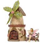 Miniature Fairy Garden House Kit - Mini Fairy Figurines - Indoor Or Outdoor 3 Pi