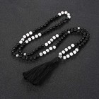 108 Mala Beads 8mm Natural Bracelet Healing Gemstone Yoga Meditation Hand Knotte