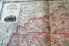 1863 Johnson s Antique Atlas Map Of Kentucky-tennesse-beautiful Handcoloring
