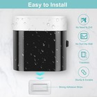 Wall Mounted Toothbrush Holder W  Toothpaste Dispenser 4 Slot Organizer Black