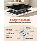 30in Electric Cooktop 4 Burners Ceramic Glass Stove Top Touch Control 7200w