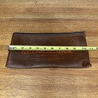 Vintage Foothill National Bank Deposit Receipt Zip Leather Style Bag 10 5    Long