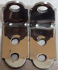 Commercial Truck Polished Steel Mirror Mounting Bracket - Pair