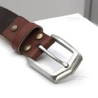 1 5in Stainless Steel Belt Buckle And Rugged For Men Leather Belt 1 1 2  38mm