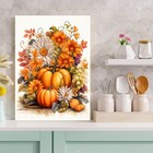 Meothan Pumpkin Flowers Diamond Painting Kit 12x16in