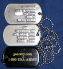 Original Named Dog Tags On 2 Piece Beaded Chain