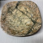Vtg Hand Carved Alabaster Marble Onyx Bowl Tray Plate -2  Lbs 9    Free S h  read