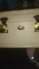 Vintage Train Cosmetic Case Luggage Stratosphere Tan Leather Cowhide Chicago