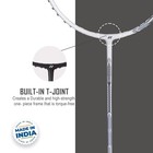 Badminton Racquet Astrox Attack 9 Pearl White G4 4u 80gms-32lbs   made In India 