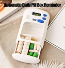 Electronic Timed Pill Dispensers digital Organizer automatic Daily White