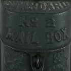 Antique No  2 Cast Iron Mailbox