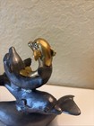 Michael Ricker Pewter 4 Playful Dolphins 2007 Signed And Numbered 2 750  a52