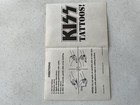 Kiss Alive Ii Tattoo Sheet Insert For Remaster Cd 1997 Vintage Kiss Aucoin Usa