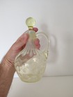 Polka Dots Fenton Style Uranium Glass Uranglass Vaseline Cruet With Stopper 
