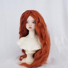 1 6 1 4 1 3 Middle Parted Long Curly Hair Faux Mohaire Silk Wig For Bjd Doll