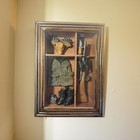 Rustic Cabin Moose Hunter Shadow Box     Lodge Style Hunting Wall Decor