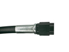 3an Nitrous Oxide fuel Line 18  Stainless Steel Braided All Black