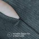 Moment 2-pack Teal Chenille Throw Pillow Covers 20x20  Twill Cushion Soft